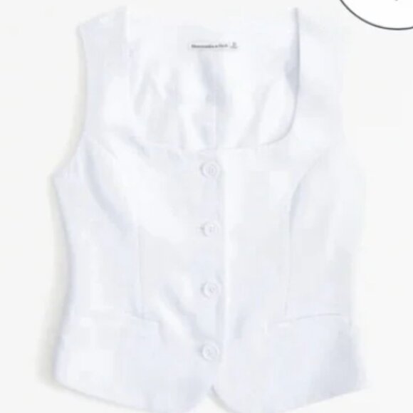 Abercrombie & Fitch Tops - NWOT Abercrombie + Fitch Mara Tailored Vest Squareneck Set Top SM